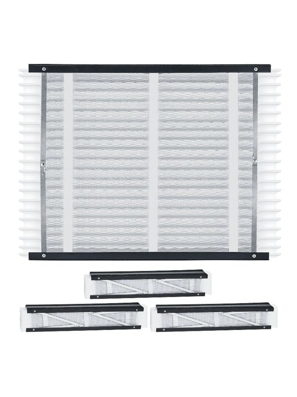 4 PK VEVOR 20x25x4 Air Filter MERV 11 Electrostatic Pleated HVAC Furnace Filters